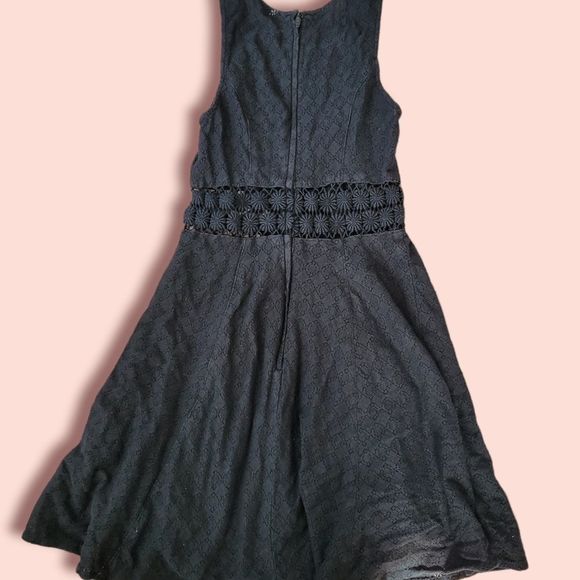 2 free people black boho crochet dress - Picture 2 of 5